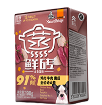 比瑞吉蒸鮮磚全價幼犬糧 雞肉牛肉南瓜